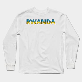 Drapeau Rwanda Long Sleeve T-Shirt